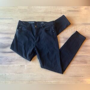AG Black Farrah Skinny Ankle Jeans - High Rise